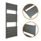 1200 x 450mm White Heated Towel Rail, Bathroom Radiator