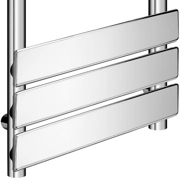 1600 x 600mm Flat Panel Chrome Ladder Towel Radiator