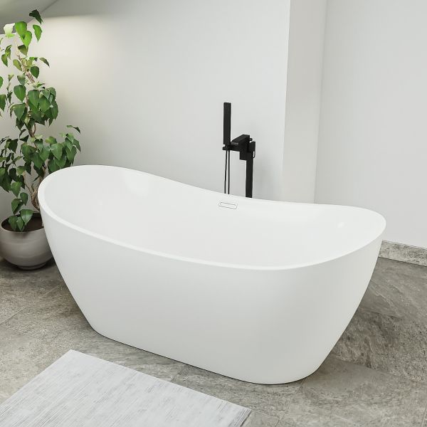 Orta Double Ended Freestanding Bath, 1600 (L) x 740 (W)