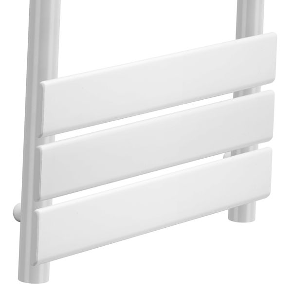 800 x 450mm White Heated Towel Rail Bathroom Radiator